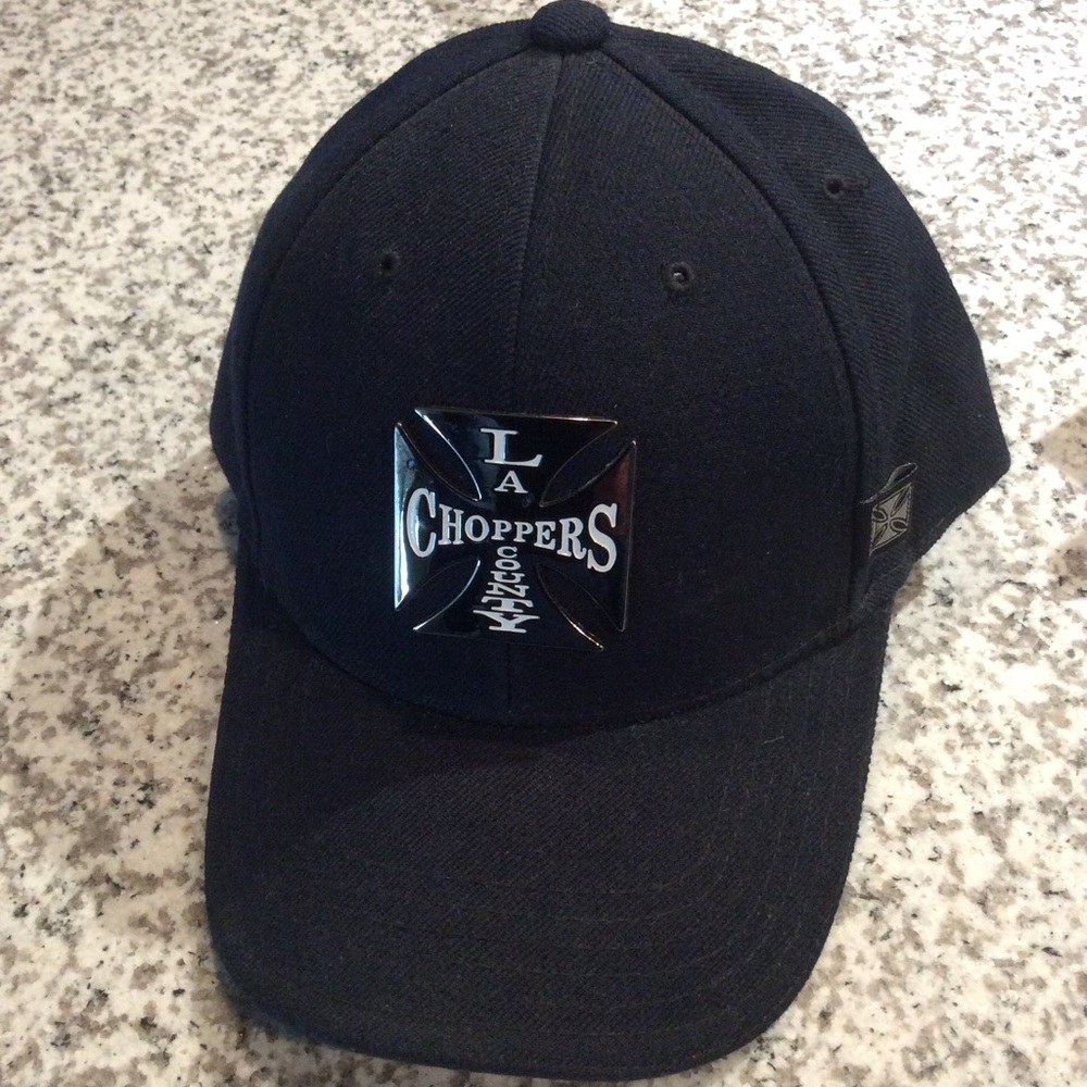 Vintage LA County Choppers Hat Black